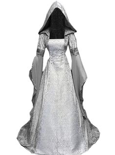 PRICES MAY VARY. ✪Material: Elegant halloween witch costume for women is made of high quality polyester material, velvet and lace, soft, lightweight and comfy for skin, durable. With this such retro gown renaissance medieval fancy dress, you will enjoy a wonderful night! ✪Occasion:This hooded women victorian dress is perfect for a masquerade ball, dress up parties Halloween cosplay party, gothic party, Victorian events and any costume party suitable for patrick's day, dancing party, renaissance, Vampire Gown, Womens Medieval Dress, Gothic Corset Dresses, Cloak Dress, Witch Dress, Punk Dress, Dress Off Shoulder, Medieval Dress, Fantasy Gowns