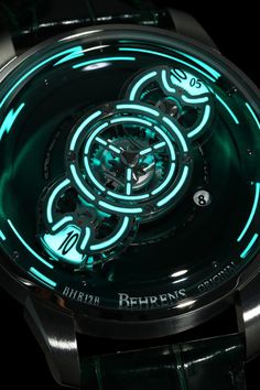 Modern Digital Watch With Tachymeter, British Racing Green, Shenzhen China, Mechanical Movement, Shenzhen, Time Piece, Markers, Wrist Watch, China