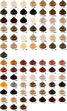 21 Beautiful Wella Color Charm Toner Chart Clairol Hair Color Chart, Wella Colour Chart, Wella Hair Dye, Wella Hair Color Chart, Wella Color Charm Toner, Clairol Hair Color, Hair Color Swatches, Clairol Hair, Wella Hair Color