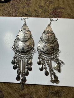 Antique Earrings different design Silver Nickel-free Dangle Tassel Earrings, Silver Dangle Tassel Earrings For Pierced Ears, Silver Nickel-free Drop Tassel Earrings, Nickel-free Metal Drop Danglers, Traditional Single Dangle Clip-on Earring, Vintage Metal Danglers, Traditional Metal Dangle Clip-on Earrings, Metal Teardrop Dangle Earrings For Festivals, Festival Metal Teardrop Dangle Earrings