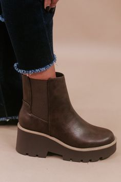 Elevate your style with the Ready For It Casual Bootie. These versatile booties blend fashion and comfort, perfect for everyday wear in fall 2023. Pair them with your favorite outfits for a chic and confident look suitable for various occasions. Fall booties Fall fashion Wedge bootie Brown ﻿Need help with sizing? No problem! Join our VIP group on Facebook, Everyday Chic Boutique VIP Insiders to chat directly with our team and other customers just like you.Packaged with love and shipped from our Style Wide Leg Jeans, Bride Top, Fall Booties, Wedge Bootie, Bow Belt, Wedges Style, Vip Group, Everyday Chic, Exclusive Dress