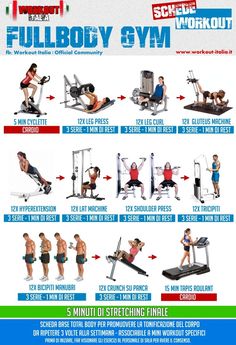 an image of a poster showing the different exercises for people to do in their home gym