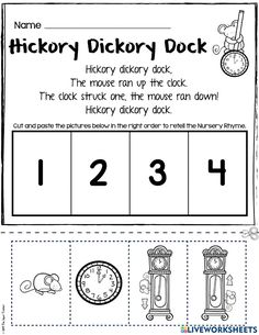 a printable activity for children to learn how to read the numbers in their worksheet