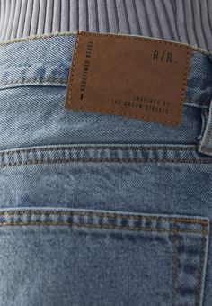 Redefined Rebel ROME - Straight leg jeans - crystal blue Crystal Blue, Leather Patches, Jeans Straight Leg, Jeans Straight, Straight Leg Jeans, Leg Jeans, Farmer, Rome, Straight Leg