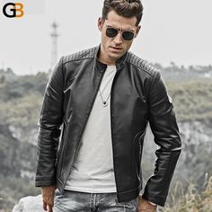 The casual style makes this jacket perfect for casual occasions. Also, the product comes in black and is suitable as formal wear too. You will fall for this jacket with its quality sheepskin material and standing collar. Also, it has fine detailing and has a polyester lining material underneath. This jacket ensures great comfort all day long.

Specifications
Gender: MEN
Outerwear Type: Leather & Suede
Material: Sheepskin
Clothing Length: REGULAR
Sleeve Length(cm): Full
Thickness: STANDARD
Hooded Rugged Men, Real Leather Jacket, Standing Collar, Leather Motorcycle Jacket, Suede Material, Leather Jacket Men, Jacket Sale, Nappa Leather, Lambskin Leather