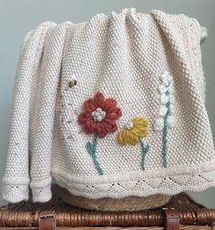 a close up of a purse on top of a wicker basket