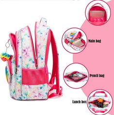 So cute! This Heart Fidget Pop Backpack set is adorable and fun. Three-piece set comes with backpack, lunch bag, and pencil case for all her school needs. Perfect for girls, age 4 -13. Multi-colored heart fidget popper on main bag. Large capacity Backpack: 17 inches x 11.8 inches x 7.5 inches Lunch Box: 10.6 inches x 8.7 inches x 7.5 inches Good things take time. This set ships directly from our overseas warehouse and will arrive to you in about 9-12 business days. Multicolor Pencil Case For Back To School, Cute Multicolor Backpack For School Events, Cute Multicolor Pencil Case For Back To School, Multicolor Portable Backpack For Back To School, Portable Multicolor Backpack For Back To School, Back To School Multicolor Portable Backpack, Trendy Multicolor Bags For School Events, Trendy Multicolor School Bags, Back To School Multicolor Pencil Case For Students