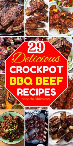 20 delicious crockpot bbq beef recipes that are easy to make and delicious