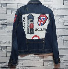 Welcome to our store.  Authentic Punk Rock Reworked jacket Size: 40/ 42/ M/L/ Antique Rock jacket/ Vintage Retro Rolling Stone Jacket/ Antique Rolling Stone Jacket   Please ensure the measurements and do not be satisfied with the written sizes because they differ from country to country. Size: 40/ 42/ M/L Shoulder: 41 cm/ 16.1 inch Armpit to armpit: 47 cm/ 18.5 inch Arm's length: 65 cm/ 25.5 inch Length: 59 cm/ 23.2 inch Condition:          9/10 Perfect condition. This item is used but in good c Old School Jackets, Reworked Jacket, Rock Jacket, Vintage Jacket Men, Men 90s, Rock Jeans, Hippie Jacket, Rock Vintage, 90s Jacket