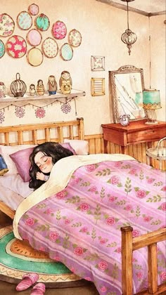 Can't Get Out Of Bed, Comfort Art, Friends Illustration, Slaap Lekker, Lucky Draw, Forest Girl, Get Out Of Bed, Illustration Art Girl