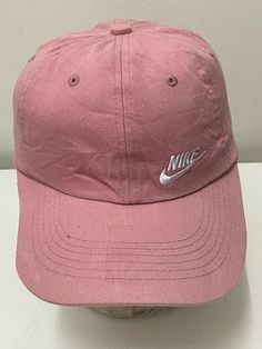 Details Item Brand : Nike Condition :Good Size : One Size Fit All Made in china Please read our shop policies carefully before buying.. Thanks for visit our shop. color may be slightly different from the original color due to lighting and background factors Pink Adjustable Dad Hat For Sports, Cheap Pink Sports Hats, Sporty Pink Cap, Pink Adjustable Snapback Hat For Sports, Pink 5-panel Sports Hat, Rare Nikes, Nike Hat, Casual Hat, Sport Wear