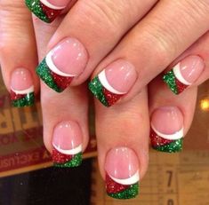 Cute Christmas Nails, Nails Polish, Winter Nail Art