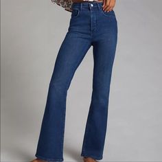 Anthropology Women's Jeans, The Icon High Waisted Skinny Flare Size 26tall New With Tags Anthropology, Bell Bottom Jeans, Boot Cut, Pant Jumpsuit, Women's Jeans, Jeans Size, Anthropologie, Color Blue, Women Jeans