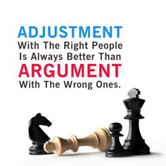 two chess pieces sitting next to each other on top of a white background with the words argument