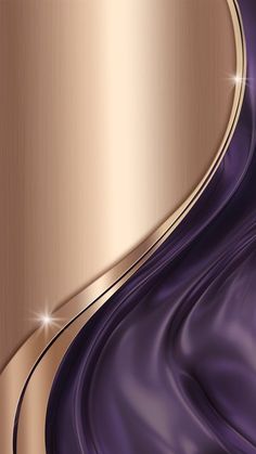 an abstract purple and gold background with wavy lines