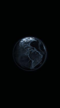 the earth as seen from space with dark background