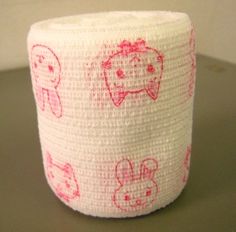 a roll of toilet paper with cartoon drawings on it's wrap around the edges