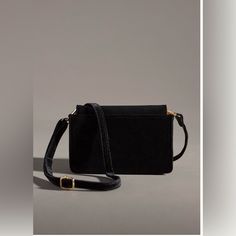 Anthropologie Velvet Crossbody Wallet Bag Size 5” By 7” By 2” Chic Rectangular Wallets With Adjustable Strap, Chic Formal Phone Pouch Bag, Rectangular Workwear Clutch With Detachable Strap, Classic Evening Phone Bag Rectangular, Evening Satchel Phone Bag With Removable Pouch, Elegant Crossbody Wallet With Mobile Phone Bag, Elegant Crossbody Wallet With Phone Bag, Evening Pouch Flap Bag With Phone Pocket, Rectangular Clutch With Removable Pouch For Work