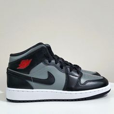 Air Jordan 1 Mid Black & Grey Woman's 7, 8, 8.5 Youth's 5.5,6.5 , 7 Sku554725 096 100% Authentic Brand New With Original Box Shipping Same Day Or Next Day Pet / Smoke Free Home Black Mid-top Basketball Shoes With Contrast Sole, Modern Black Jordan Shoes With Contrast Sole, Mid-top Black Jordan Shoes With Contrast Sole, Black Mid-top Jordan Shoes With Contrast Sole, Gray Mid-top Custom Sneakers With Contrast Sole, Black High-top Jordan Shoes, Modern Black High-top Jordan Shoes, Gray Mid-top Leather Jordan Shoes, Gray Leather Mid-top Jordan Shoes