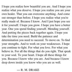 an image of a letter written in black and white with the words, i hope you really