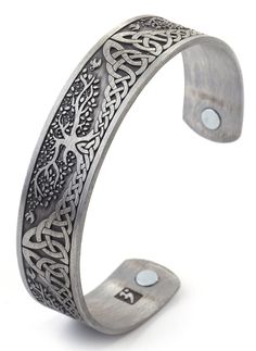 PRICES MAY VARY. Design: The design is original from the Nodic myth include celtic knot. Yggdrasill, also called world tree of life, as the symbol of new begin, growth and success! Metals Type: alloy; Weight: about 0.05lb Size: 0.51 inch in width;2.44inch in diameter Service: LIKGREAT offers excellent pre-sale and after-sale service, we will be always here if you have any question anytime. Gift: This celtic viking bracelet will be a good gift for women, men, friends, couple, young people . Best Viking Arm Rings, Elements Art, Health Bracelet, Tree Of Life Bracelet, Planet Necklace, Bracelet Viking, Life Tree, Celtic Tree Of Life, Viking Bracelet