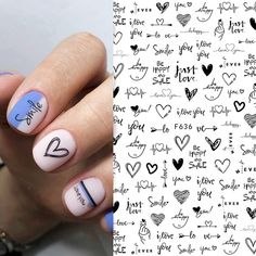 Sticker Flower, Nail Stuff, Nail Sticker, Black Lines, Flower Leaf, Soft Gel, 3d Nail, Just Smile, Nail Art Stickers