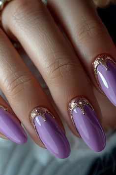 Purple Nail Designs 2024 Nail Games, Purple Nails, Blue Nails