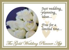 a wedding card with white roses and the words just wedding planning ideas free for a limited time