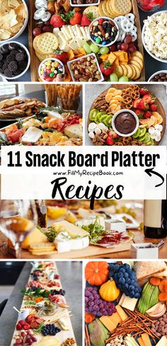 the 11 snack board platter recipes