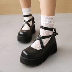 Gender: For WomenStyle: Fashion,KoreanOccasion: Casual,Party/Club,Office/CareerHeel Height: 6.5cmPlatform Height: 3.5cmSeason: Spring,Summer,Fall/Autumn,WinterPackage Contents: 1 x Shoes (Pair)Please see our size guide as below, you can choose the size according to your foot length and width. If your foot is a little wide and thick, we suggest you choose 1 size larger.Size Guide:28 = foot length 18.5-19cm (Foot width=6.5-7cm)29 = foot length 19-19.5cm (Foot width=7cm)30 = foot length 19.5-20cm ( Shoes Platform Heels, Club Office, Womens Mary Janes, Brown Loafers, Ankle Strap Wedges, Japanese School, Strap Wedge, Shoes Platform, Pink Pumps