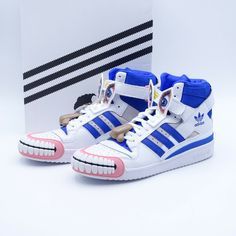 US Size 8.5 Men's adidas x Kerwin Frost Forum Hi Humanchives Sneakers GX3872 White/Blue/Grey - Brand new in box. We only sell 100% genuine products, sourced from major retailers. Please let us know if you have any questions. Return policy: Returns accepted within 30 days of delivery. Returned item should be in the same exact condition as listed during sale. Original box (if applicable), packaging and all accessories should be included when returning the item. Once inspected, full refund (excludi Kerwin Frost, 12th Man, Fashion Catalogue, Adidas X, Adidas Superstar Sneaker, Crew Socks, Adidas Men, White Blue, Adidas Sneakers