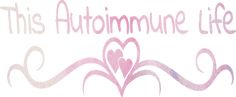 this autoimmune life logo is pink and white