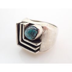 Up for sale is a Vintage Native American Kingman Spiderweb Turquoise Sterling Silver Ring. Size 12. Measures 13/16" from north to south at center. Shank measures 10mm. Stone measures approx. 9mm by 7.5mm. Weighs 30.6 grams. Exceptional Ring!! Unmarked. Sterling will polish nicely. Great Vintage Condition. Comes exactly as shown.  Please ask any questions before buying.  O Modern Turquoise Round Ring, Modern Turquoise Ring With Polished Finish, Jewelry Smithing, Mens Turquoise Rings, Spiderweb Turquoise, Turquoise Rings, Spider Web, Turquoise Sterling Silver, Metal Jewelry