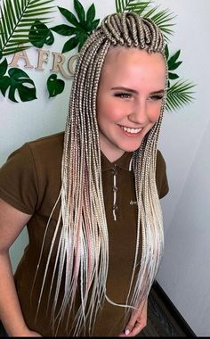 White Girl Braids, Unique Braided Hairstyles, Braiding Hair Colors, Festival Braids, Braid Accessories, Extreme Hair, Pelo Afro, Braids With Extensions