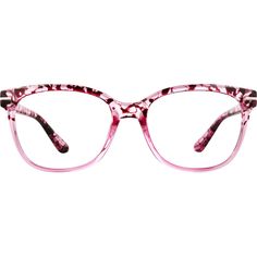 It's time to add some flair and color to your wardrobe with these women's eyeglasses. This full-rim square design is constructed of flexible plastic with a glossy finish and will make a fantastic pair of eyeglasses. Choose from translucent classic tortoiseshell or pink tortoiseshell combined with a gradient yellow or pink on the rims. Both styles sport a silver metal accent on the temple arms. Please note the actual pattern on eyeglasses may vary slightly from the one pictured. | Zenni Women's Square Prescription Eyeglasses Pink Tortoise Shell Plastic Women's Eyeglasses, Glasses Collection, Homemade Cleaning Solutions, Rim Design, Pink Square, Zenni Optical, Square Eyeglasses, Physical Attraction, Oval Face Shapes