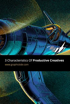 an airplane is shown with the words 3 characteristics of product creatives written below it