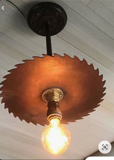 a light that is hanging from the ceiling