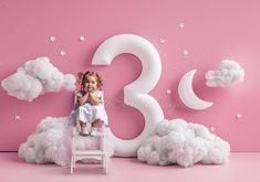 Digital 3 three year third birthday Backdrop, Baby Girl Digital Backdrop, third birthday Baby Background, clouds sky theme Background.  Beautiful photo shoot for newborns that will make your picture more beautiful. You will receive 2 high-quality files in jpg format. These files are available to download instantly after purchase. You should have a basic knowledge of Photoshop to be able to work with this file. OR I can help you to edit your picture. All details you can find in category: Photo Ed Third Birthday Pictures, Three Year Old Photo Shoot, Twin Birthday Cakes, Photography Studio Design, Baby Backdrop, Baby Pictures Newborn, Theme Background, Birthday Party Theme Decorations, Diy Birthday Decorations