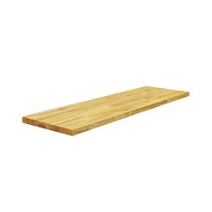 a wooden shelf on a white background