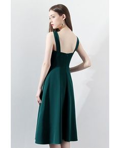 Shop Dark Green Pleated Aline Party Dress with Straps online. All instock with free shipping. Pro since 2009. Formal A-line Sleeveless Dress With Back Zipper, Green A-line Evening Dress With Fitted Bodice, Formal Knee-length Sleeveless Dress With Fitted Bodice, Formal Sleeveless Knee-length Dress With Fitted Bodice, A-line Midi Dress With Fitted Bodice For Banquet, Elegant Green A-line Sleeveless Dress, Green A-line Evening Dress, Sleeveless Solid Color Midi Dress For Banquet, Solid Color Sleeveless Midi Dress For Banquet