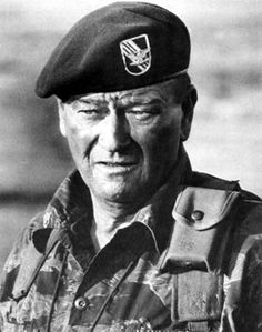 John Wayne Septième Art, Green Beret, American Icons, American Heroes, Movie Photo, Berets