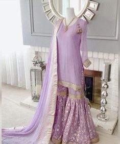 Sharara Suit,Indian Tunic Top Wedding Outfit Bridesmaid dress Ethnic Kurti Salwar for women Plazzo set Bridal suit Punjabi dress for women Luxury Purple Sharara With Cutdana, Luxury Purple Georgette Sharara, Luxury Lavender Sharara For Diwali, Luxury Purple Sharara For Festivals, Luxury Lavender Sharara With Mirror Work, Luxury Lavender Sharara For Party, Luxury Floor-length Sharara For Party Wear, Luxury Lavender Designer Wear Sharara, Luxury Purple Sharara With Dupatta