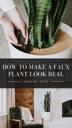 how to make a faux plant look real