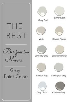 the best gray paint colors to use in your home or office, including grey and white