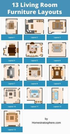 the living room furniture layout is shown