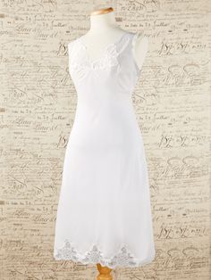 Beauty Meets Comfort in Our Hard-to-Find All-Cotton Full Slip Summer Lace Trim Slip For Sleep, Sleeveless Summer Wedding Slip, Summer Wedding Night Sleeveless Slip, Fitted Feminine Cotton Nightgown, Feminine Fitted Cotton Nightgown, Summer Slip With Lace Trim For Loungewear, Sleeveless Slip For Summer Daywear, Summer V-neck Slip With Lace Trim, Feminine Summer Slip For Daywear