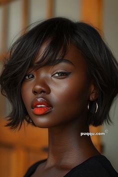 Short French Bob Hairstyles: Chic and Timeless Looks - Puqqu French Bob Haircut Black Woman, Bob Riccio, Pretty Kitty, Gabrielle Union, Hair Affair, Face Card, Short Hairstyle