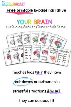 the brain worksheet for kids to learn how to use it