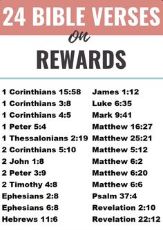 the bible verses on reward cards for children to use in their school's classroom