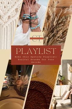 the cover of playlist magazine features photos of women in their home furnishings and accessories